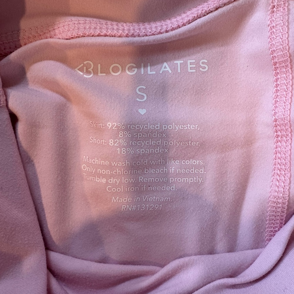 Blogilates Women's Ballerina Skort, Light Pink, NWT - Picture 9 of 11